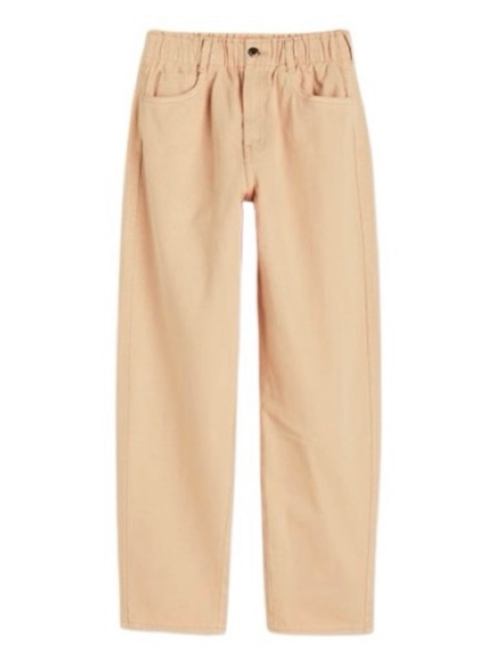 H&M- HIGH WAIST TAN COTTON DENIM JEANS. Size: 8.